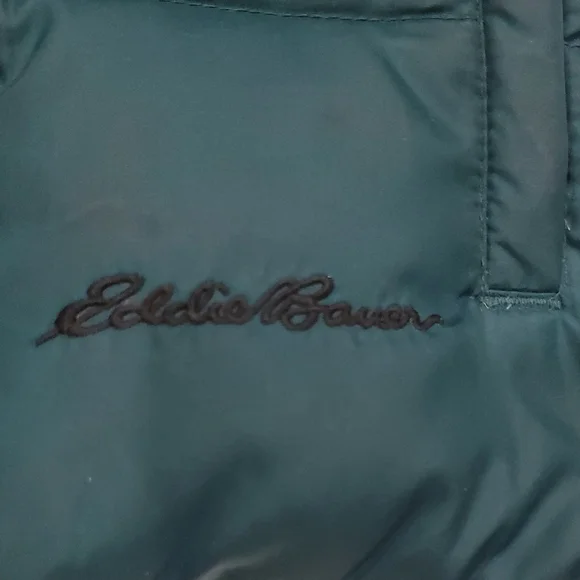 Eddie Bauer Teal Quilted Goose Down Vest - Picture 2 of 10